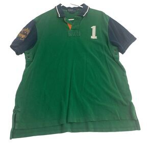 VINTAGE Men’s Polo Ralph Lauren  Short Sleeve Shirt Size XL Green.